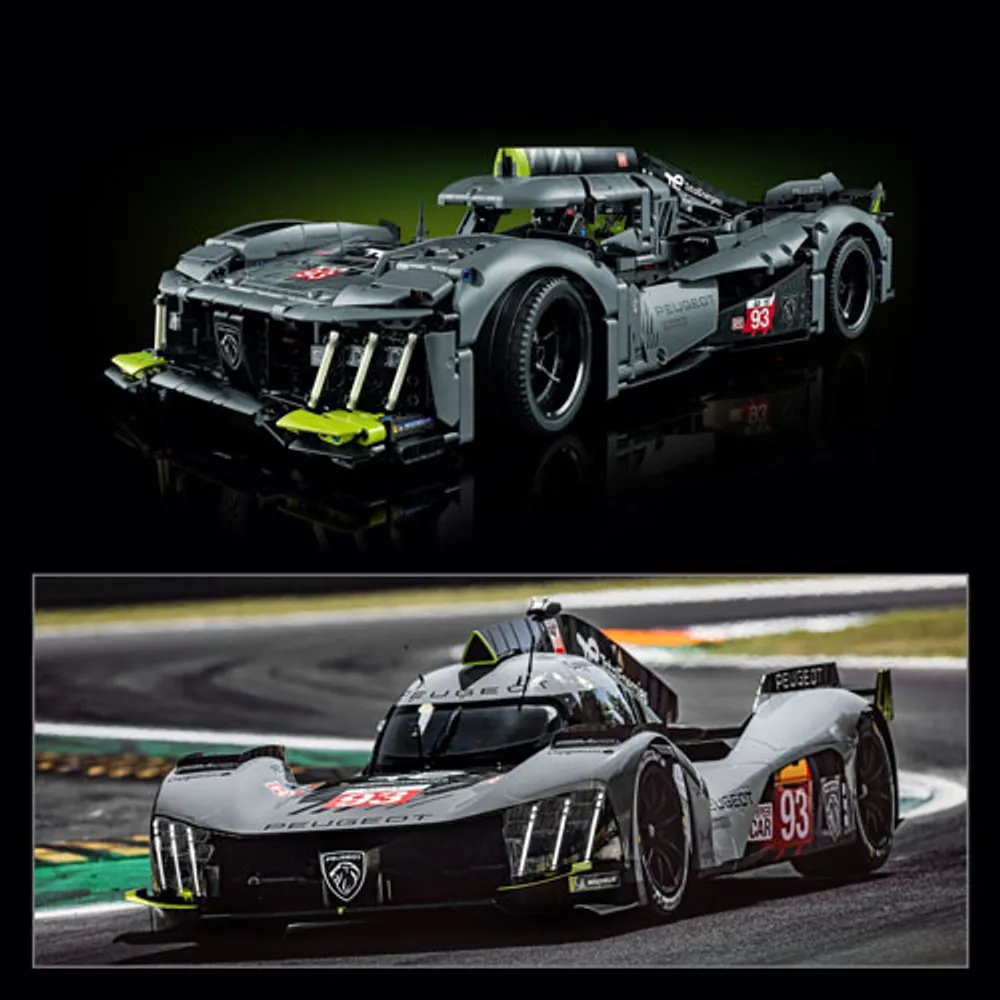 LEGO Technic PEUGEOT 9X8 24H Le Mans Hybrid Hypercar - 1775 pièces (42156)