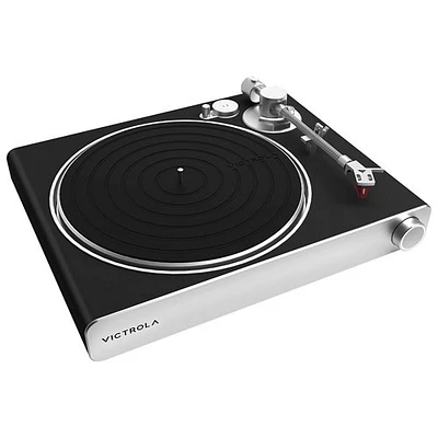 Tourne-disque à entraînement direct Stream Carbon de Victrola - Fonctionne avec Sonos - Noir/Argenté