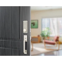 Alfred DB2S Bluetooth Smart Lock Bundle with Wi-Fi Bridge & Key - Satin Nickel - Only at Best Buy