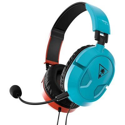 Casque de jeu Recon 50 de Turtle Beach pour Switch - Rouge/Bleu