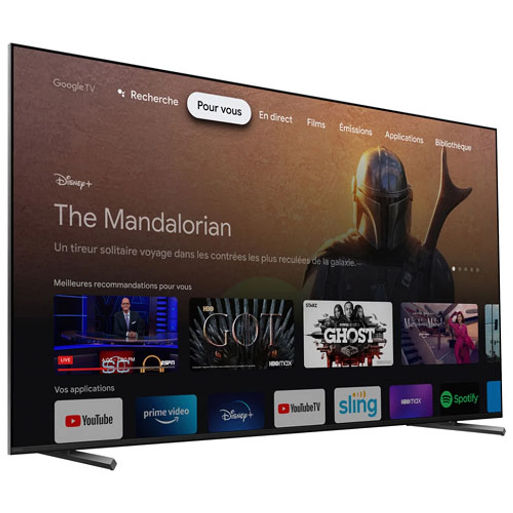 Téléviseur intelligent Google HDR DEL UHD 4K de 75 po Bravia XR série X90L de Sony (XR75X90L)
