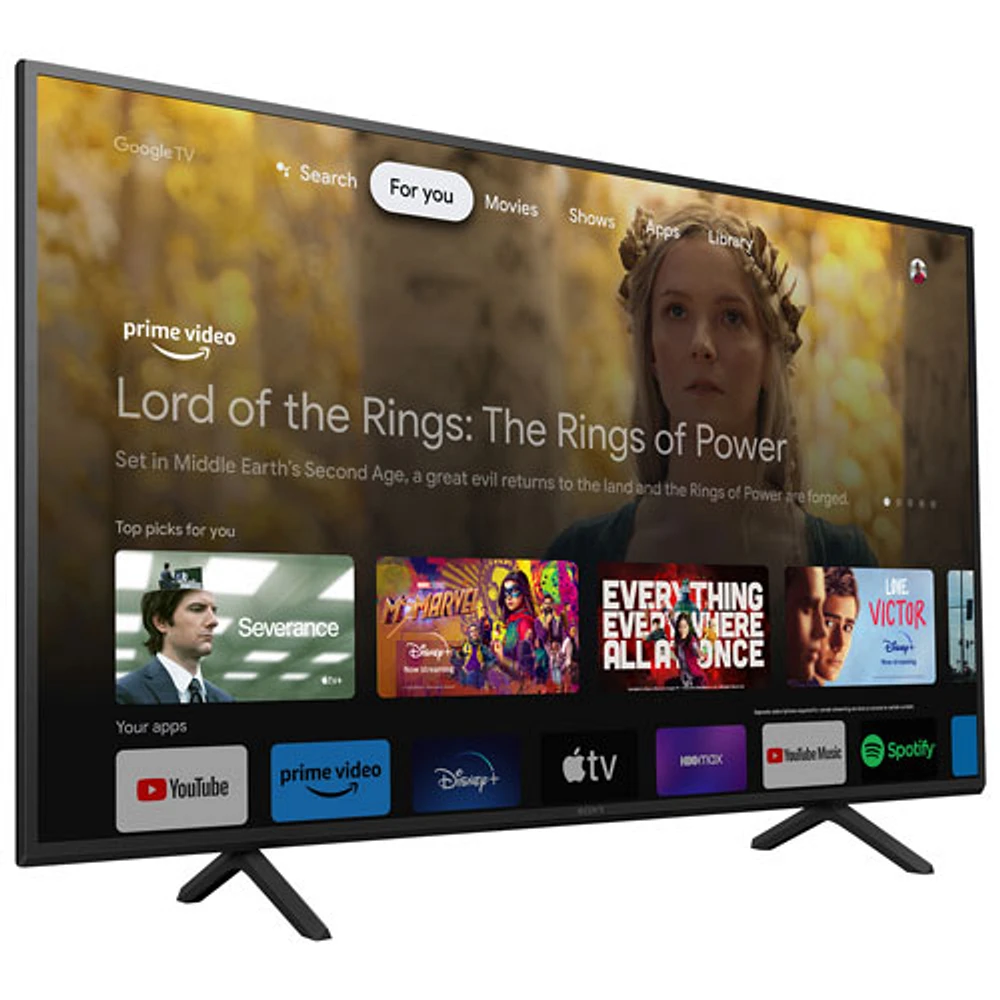 Téléviseur intelligent Google HDR DEL UHD 4K de 43 po de Sony (KD43X77L)