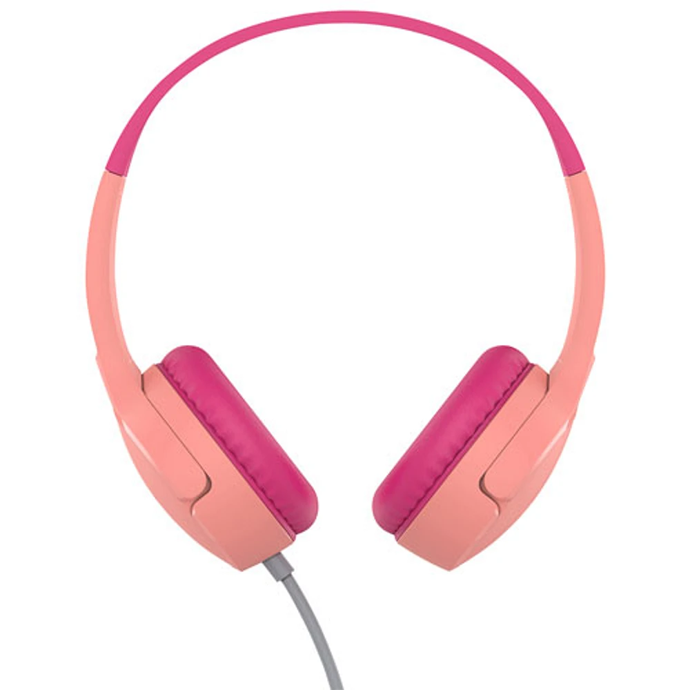 Casque d'écoute avec fil pour enfants SoundForm Mini de Belkin - Rose