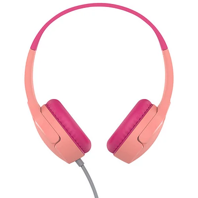 Casque d'écoute avec fil pour enfants SoundForm Mini de Belkin - Rose