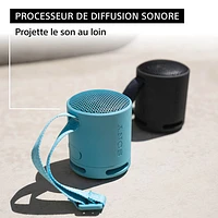 Haut-parleur sans fil Bluetooth étanche SRS-XB100 de Sony - Noir