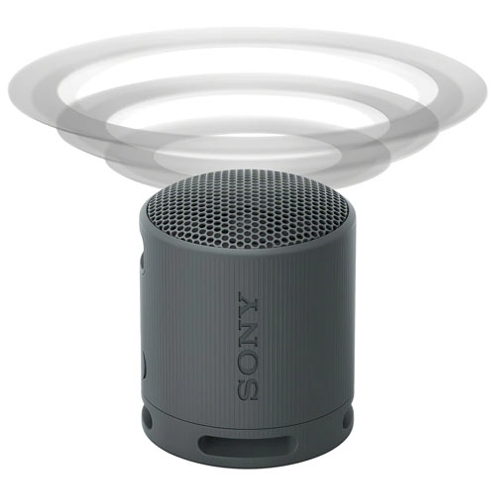 Haut-parleur sans fil Bluetooth étanche SRS-XB100 de Sony - Noir