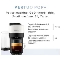 Nespresso Vertuo Pop+ Coffee & Espresso Machine by Breville