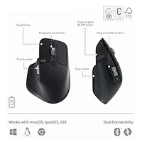 Combo Bluetooth MX Keys S - Clavier MX Keys S, souris MX Master 3S, repose-paume MX