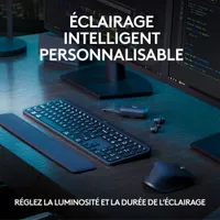 Combo Bluetooth MX Keys S - Clavier MX Keys S, souris MX Master 3S, repose-paume MX