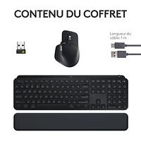 Combo Bluetooth MX Keys S - Clavier MX Keys S, souris MX Master 3S, repose-paume MX