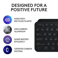 Combo Bluetooth MX Keys S - Clavier MX Keys S, souris MX Master 3S, repose-paume MX