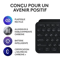 Combo Bluetooth MX Keys S - Clavier MX Keys S, souris MX Master 3S, repose-paume MX