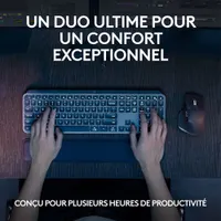 Combo Bluetooth MX Keys S - Clavier MX Keys S, souris MX Master 3S, repose-paume MX