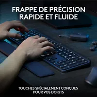 Combo Bluetooth MX Keys S - Clavier MX Keys S, souris MX Master 3S, repose-paume MX