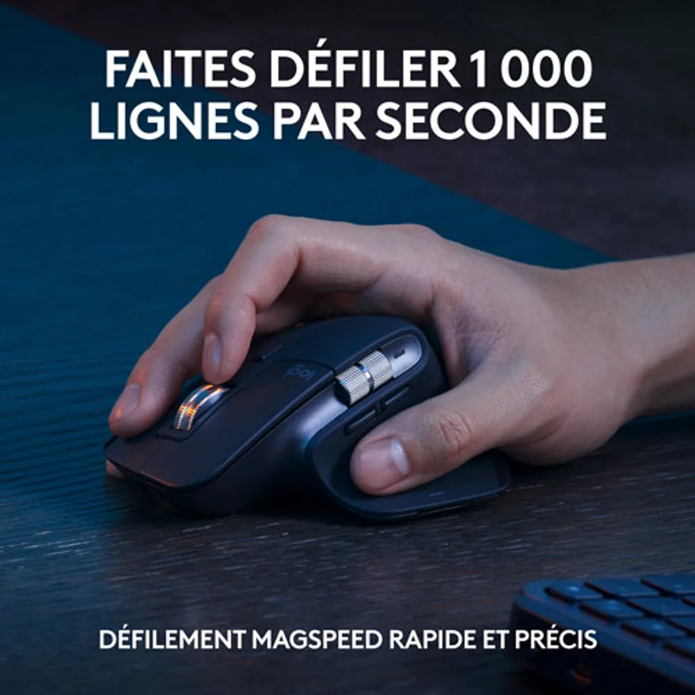 Combo Bluetooth MX Keys S - Clavier MX Keys S, souris MX Master 3S, repose-paume MX
