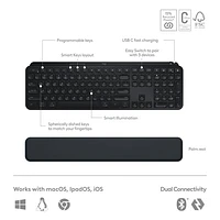 Combo Bluetooth MX Keys S - Clavier MX Keys S, souris MX Master 3S, repose-paume MX