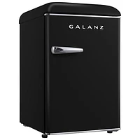 Galanz Retro 19" 2.5 Cu. Ft. Freestanding All-Fridge Refrigerator (GLR25MBKR10) - Vinyl Black