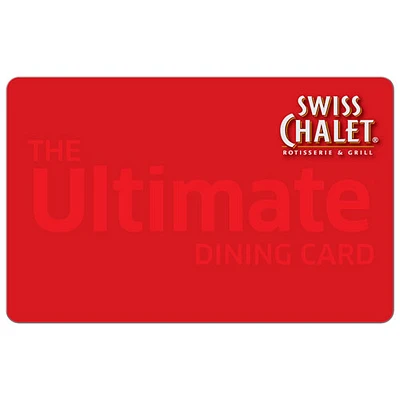 Carte-cadeau Swiss Chalet - 50 $ - Téléchargement numérique