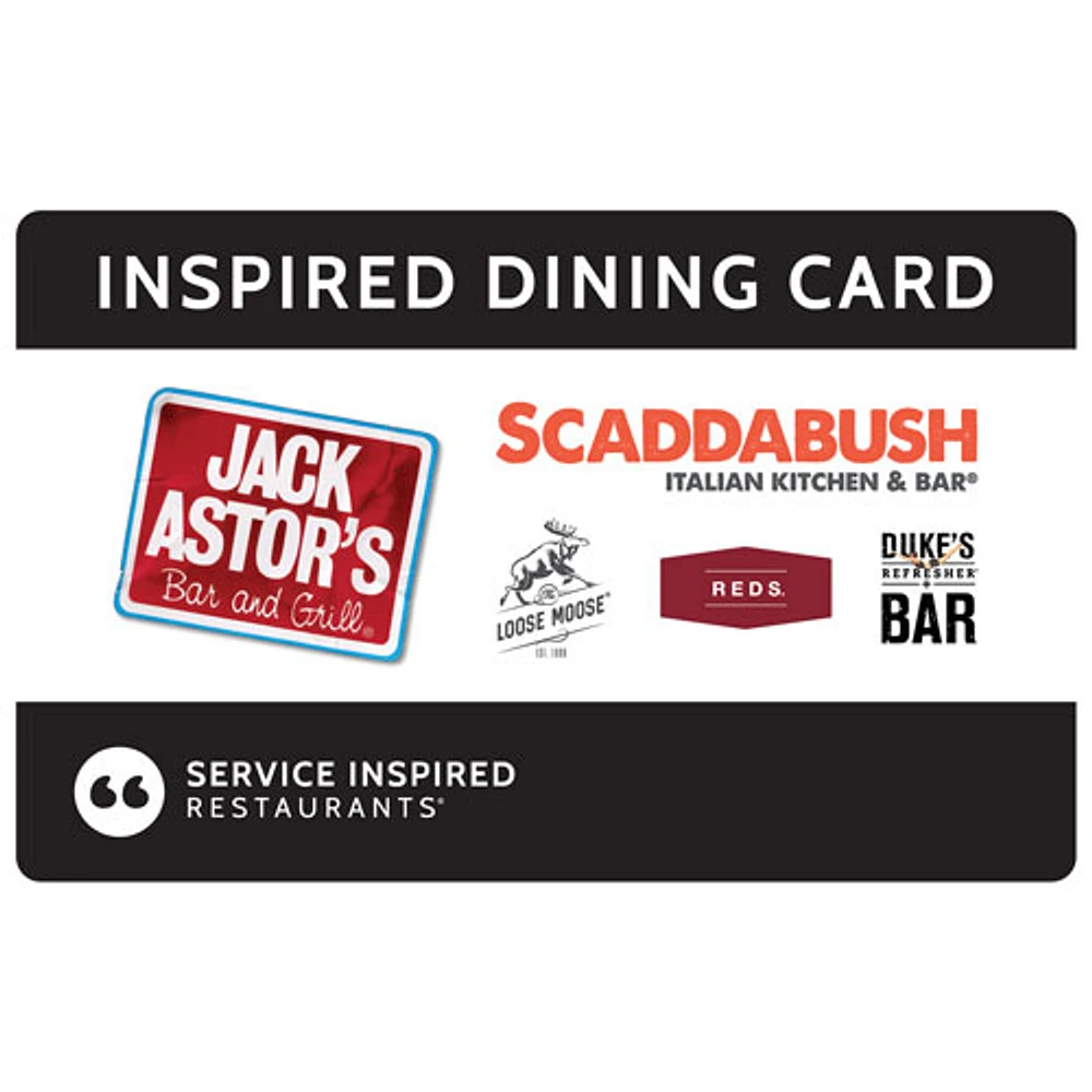 Carte-cadeau Inspired Dining