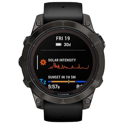Garmin fēnix 7 Pro Sapphire Solar 47mm Bluetooth Multisport Smartwatch - Carbon Grey/Black