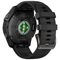 Garmin fēnix 7 Pro Sapphire Solar 47mm Bluetooth Multisport Smartwatch - Carbon Grey/Black