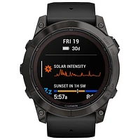 Garmin fēnix 7X Pro Sapphire Solar 51mm Bluetooth Multisport Smartwatch - Carbon Grey/Black