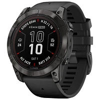 Garmin fēnix 7X Pro Sapphire Solar 51mm Bluetooth Multisport Smartwatch - Carbon Grey/Black
