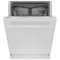 Lave-vaisselle encastrable 24 po 46 dB avec troisième panier de Bosch (SHX5AEM2N) - Blanc