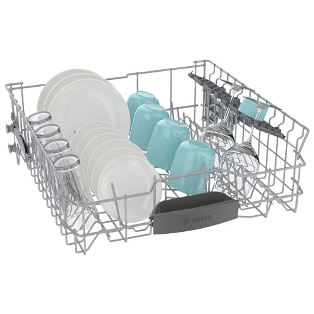 Lave-vaisselle encastrable 24 po 46 dB avec troisième panier de Bosch (SHX5AEM2N) - Blanc