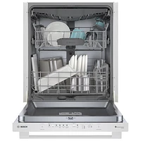 Lave-vaisselle encastrable 24 po 46 dB avec troisième panier de Bosch (SHX5AEM2N) - Blanc