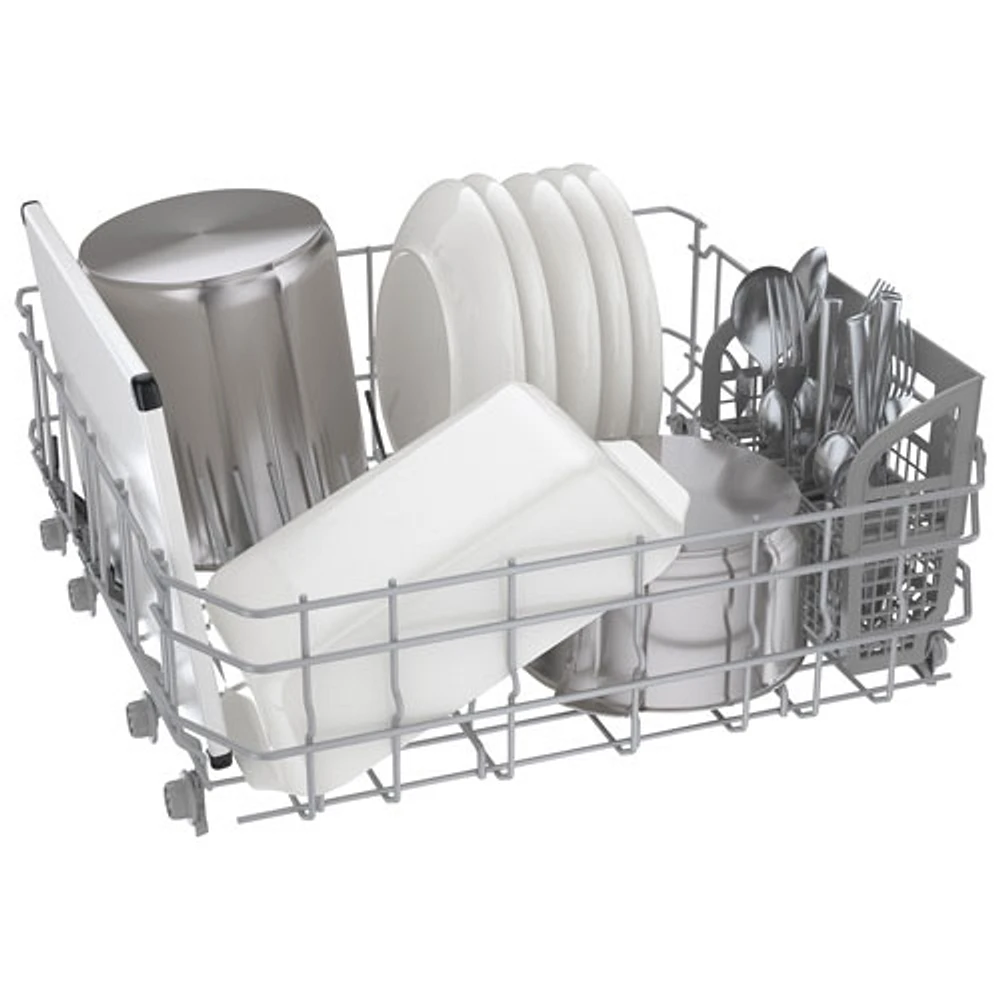 Lave-vaisselle encastrable 24 po 46 dB avec troisième panier de Bosch (SHX5AEM2N) - Blanc