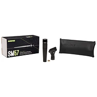 Shure SM57-LC Dynamic Instrument XLR Microphone - Black