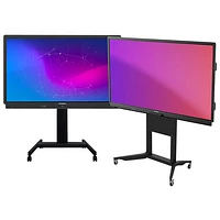 Promethean ActivPanel 65" - 86" Mobile TV Stand - Black