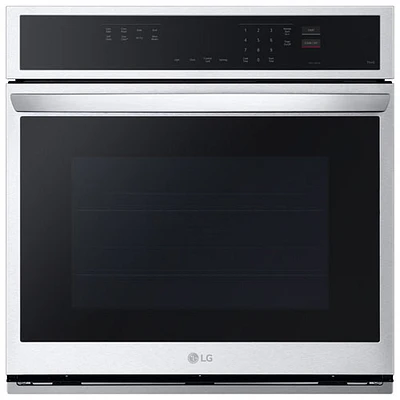 LG 30" 4.7 Cu. Ft. True Convection Electric Wall Oven (WSEP4727F) - Smudge Resistant Stainless Steel