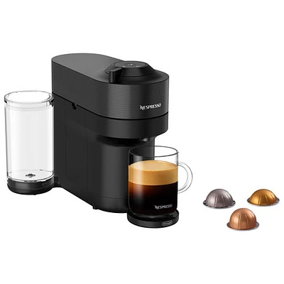 Machine à café/espresso Vertuo Pop+ de Nespresso par De'Longhi - Noir réglisse