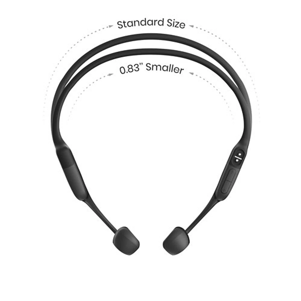 Écouteurs Bluetooth oreilles libres à conduction osseuse OpenRun Mini de Shokz - Noir