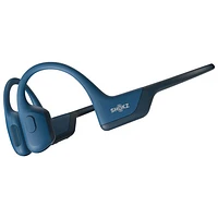 Écouteurs Bluetooth oreilles libres à conduction osseuse OpenRun Pro de Shokz - Bleu acier - Exclusivité Best Buy