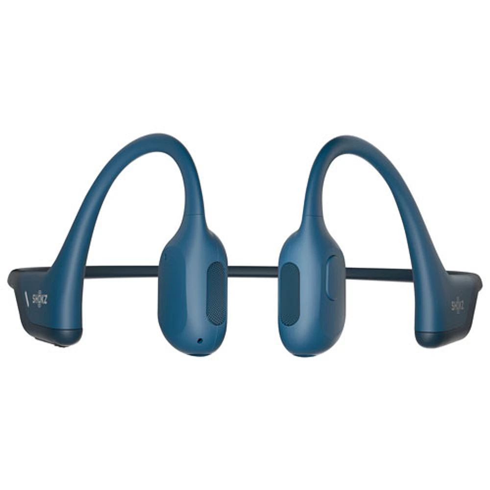 Écouteurs Bluetooth oreilles libres à conduction osseuse OpenRun Pro de Shokz - Bleu acier - Exclusivité Best Buy