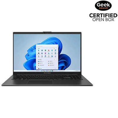 Boîte ouverte - Portable DELO 15,6 po Vivobook Go d'ASUS - Noir mixte (Ryzen 5 7520U d'AMD/SSD 512 Go/RAM 8 Go/Windows 11)