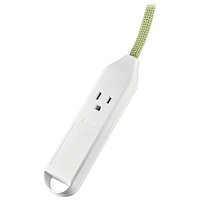 Insignia 6 ft. 3-Outlet 2-USB Power Strip - Green - Only at Best Buy