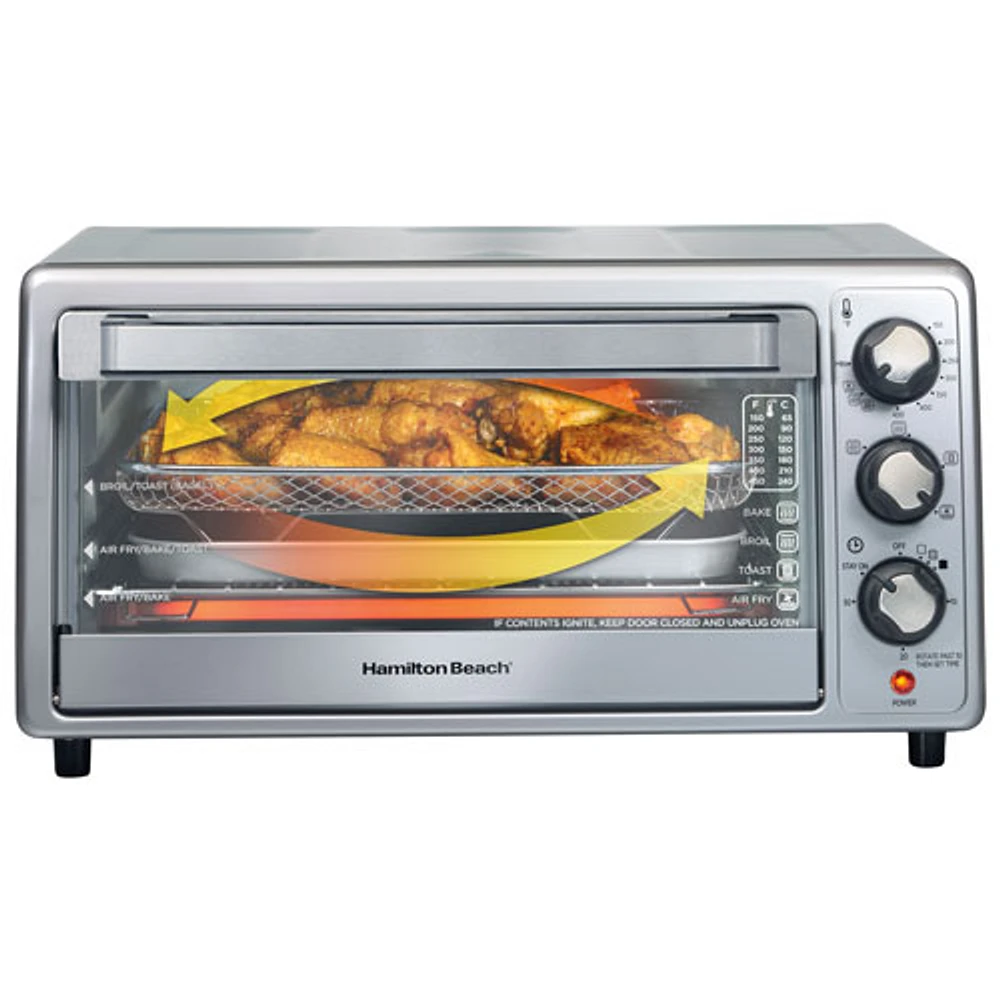 Hamilton Beach Sure-Crisp Air Fryer Toaster Oven - 0.7 Cu.Ft./19.8L - Stainless Steel