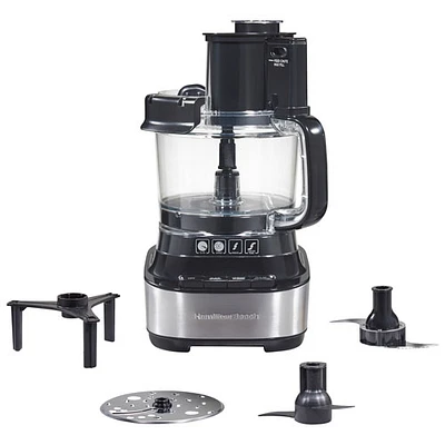 Robot culinaire Stack & Snap d'Hamilton Beach - 10 tasses - 500 W - Noir