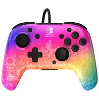 Manette avec fil REMATCH de PDP pour Switch - Spectre stellaire