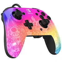 Manette avec fil REMATCH de PDP pour Switch - Spectre stellaire