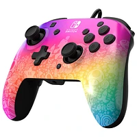 Manette avec fil REMATCH de PDP pour Switch - Spectre stellaire