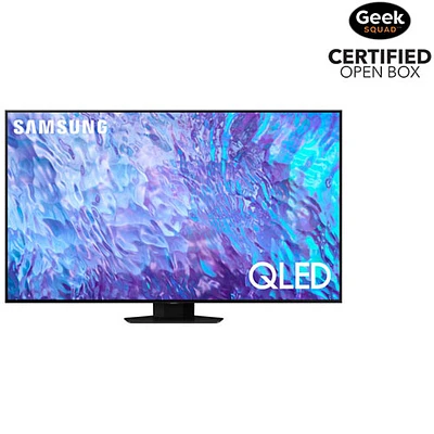 Boîte ouverte - Téléviseur intelligent HDR QLED UHD 4K de 50 po de Samsung (QN50Q80CAFXZC) - 2023 - Noir titane