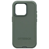 Étui rigide ajusté Defender d'OtterBox pour iPhone 15 Pro - Vert