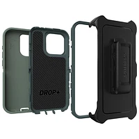 Étui rigide ajusté Defender d'OtterBox pour iPhone 15 Pro - Vert