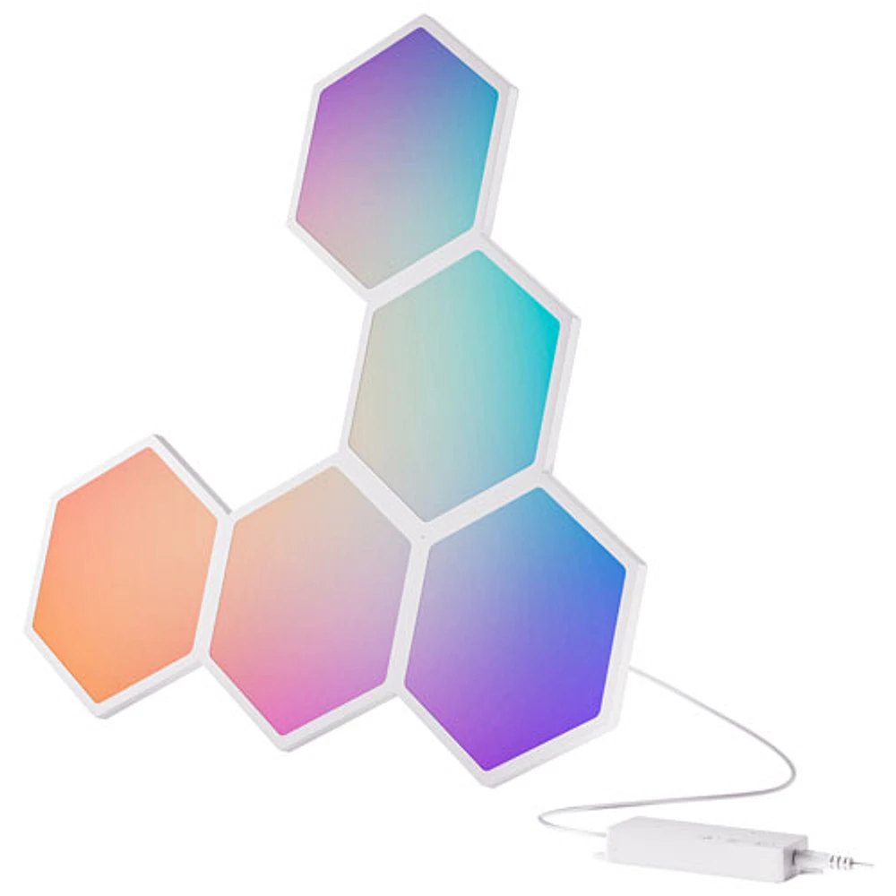 GE Cync Dynamic Effects Hexagon Light Panels - Extension Kit - 5 Panels