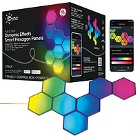 GE Cync Dynamic Effects Hexagon Light Panels - Smarter Kit - 7 Panels